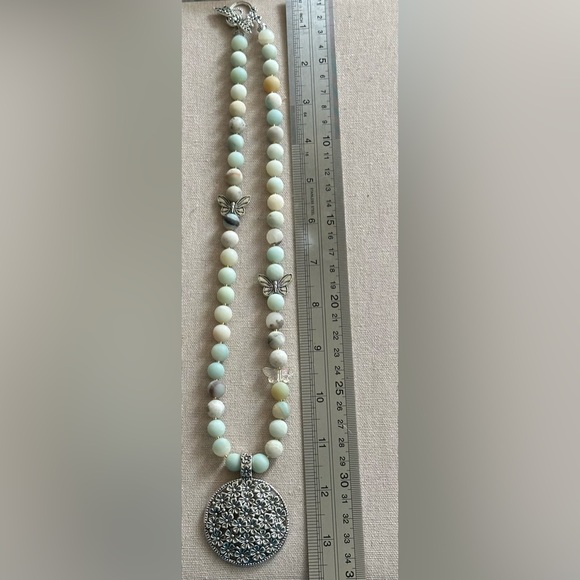 26-1/2 inch Amazonite bead necklace NWOT - Picture 13 of 13